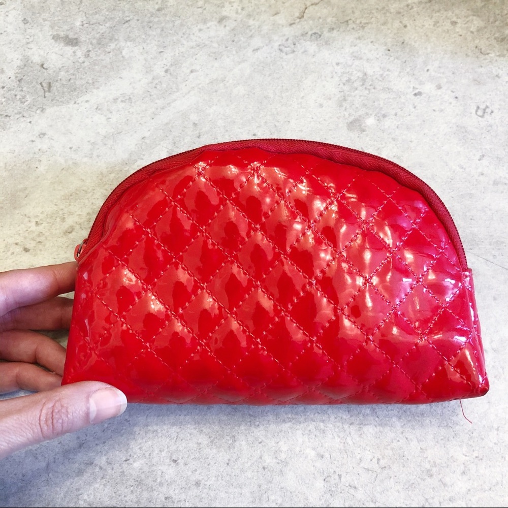 Ipsy Red Mini Makeup Bag - Picture 2 of 5